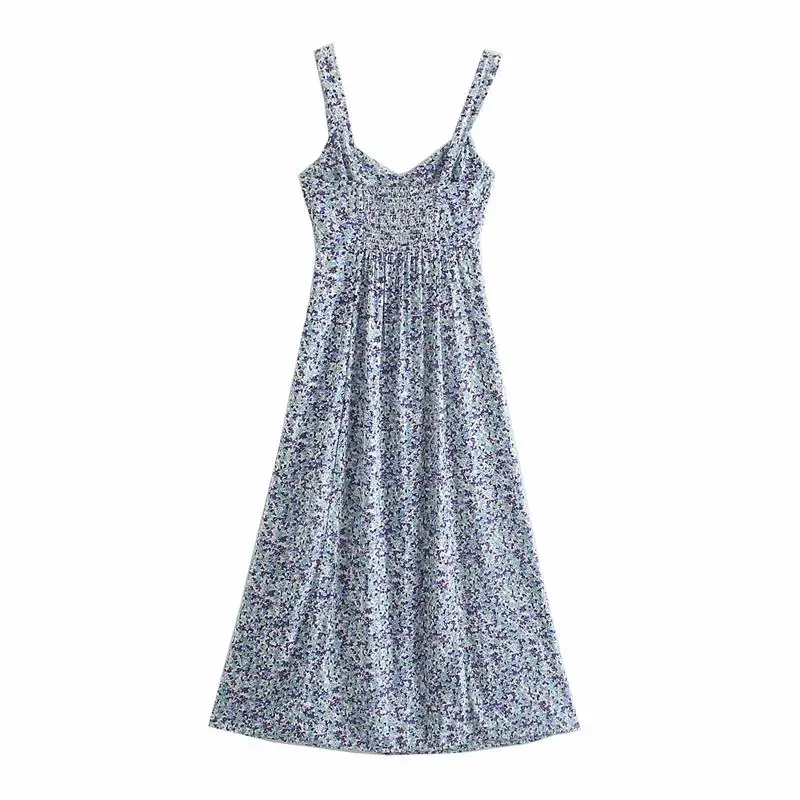ZA Summer Women Camisole Dress Beach V-Neck Backless Dresses Floral Printed Party Vestido Elegant Girls A-line Causal Outfits
ZA Summer Women Camisole Dress Beach V-Neck Backless Dresses Floral Printed Party Vestido Elegant Girls A-line Causal Outfits