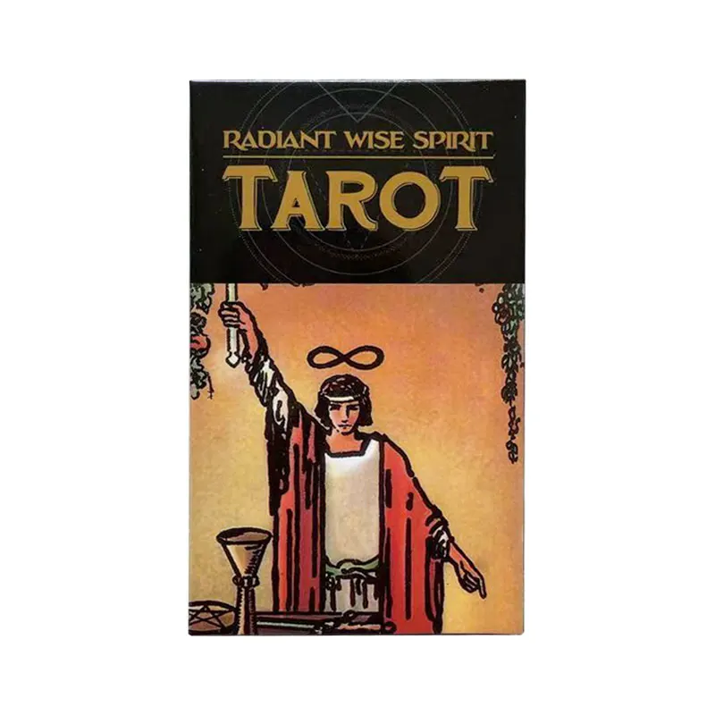 Hot Sell Radiant Wise Spirit Tarot Cards Deck Oracle Cards Friends Party Board Tarot Game Divination Fate Game
Hot Sell Radiant Wise Spirit Tarot Cards Deck Oracle Cards Friends Party Board Tarot Game Divination Fate Game