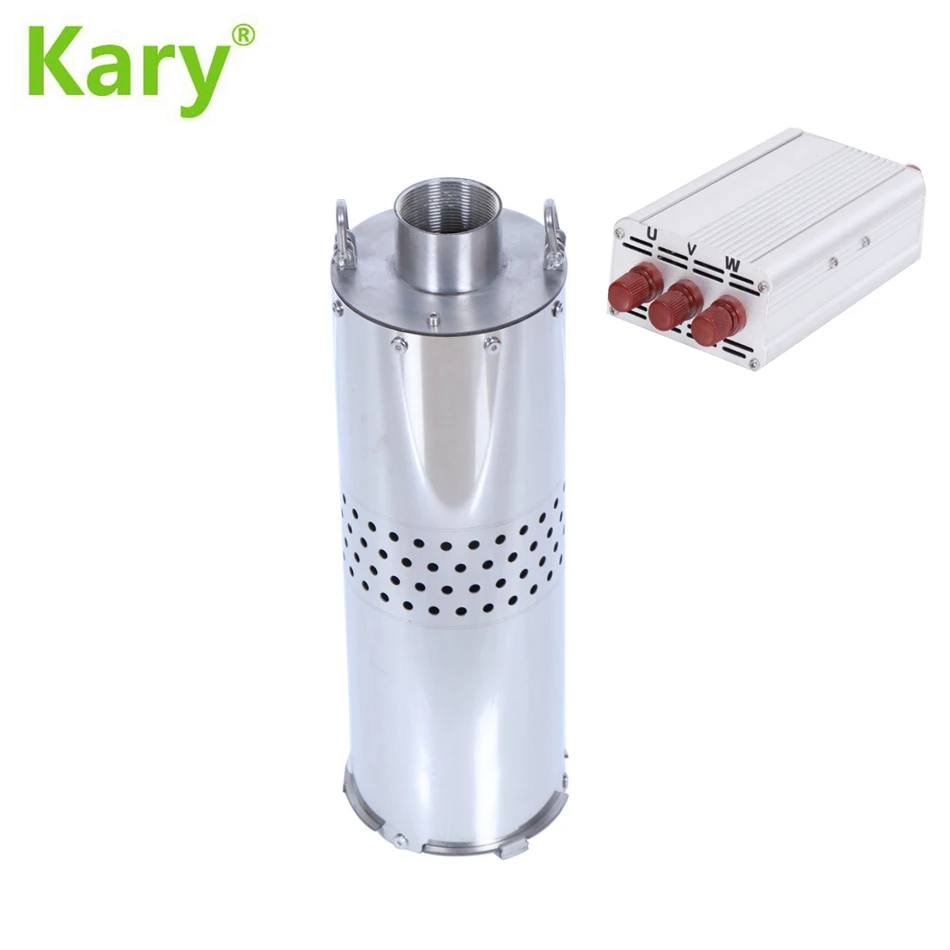 Kary 5.6 inch DC 24v lift 30m 10000L/H 1040w submersible solar water pump with external controller
Kary 5.6 inch DC 24v lift 30m 10000L/H 1040w submersible solar water pump with external controller