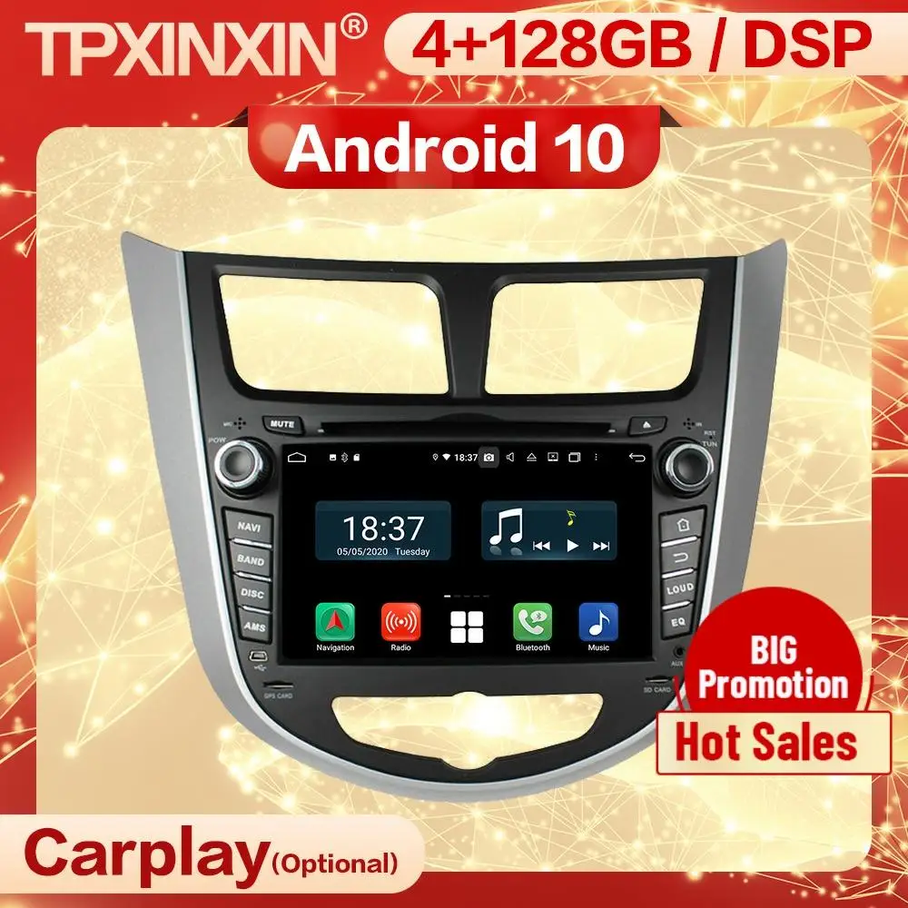 4+128G Carplay 2 Din Android 10 Car Stereo Receiver For HYUNDAI VERNA ACCENT SOLARIS 2011 2012 Auto Radio Audio Player Head Unit
4+128G Carplay 2 Din Android 10 Car Stereo Receiver For HYUNDAI VERNA ACCENT SOLARIS 2011 2012 Auto Radio Audio Player Head Unit