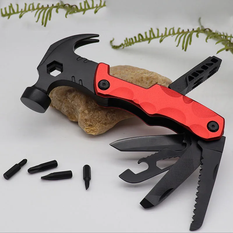 Knife Screwdriver Saw Claw Hammer Hand Tool Multifunctional Safety Hammer Combination Pliers Outdoor Security Tool camping gear
Knife Screwdriver Saw Claw Hammer Hand Tool Multifunctional Safety Hammer Combination Pliers Outdoor Security Tool camping gear