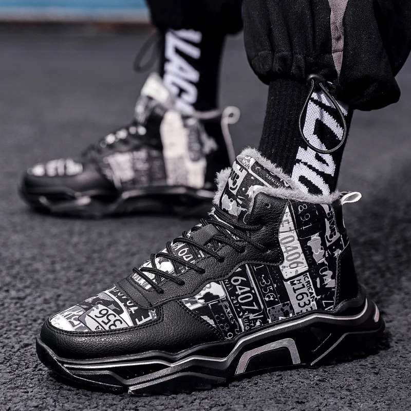 Men Shoes Winter Plus Velvet High-top Warm Boots Studrent basketball Shoes For Men Sneakers Casual Running Shoes Zapatillas
Men Shoes Winter Plus Velvet High-top Warm Boots Studrent basketball Shoes For Men Sneakers Casual Running Shoes Zapatillas