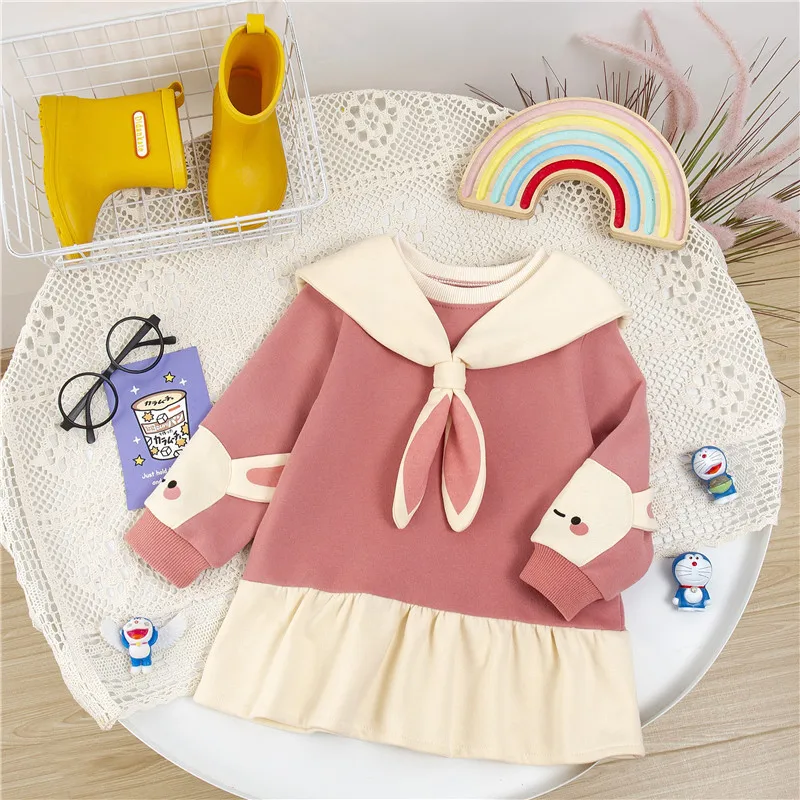 Cute Soft Kids Girls Long Sleeve Dresses Bow Tie Cartoon Cottton Thicken Clothes for Children Girl Dress
Cute Soft Kids Girls Long Sleeve Dresses Bow Tie Cartoon Cottton Thicken Clothes for Children Girl Dress