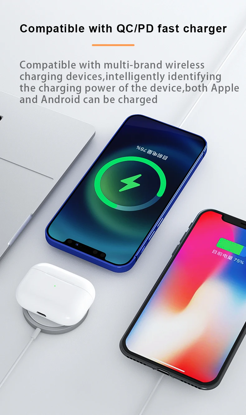 15W Wireless Charger For IPhone 12 11 Pro XS XR X 8 Airpods Mini Magsafe Fast Wireless Charging Pad for Samsung Huawei Xiaomi 
15W Wireless Charger For IPhone 12 11 Pro XS XR X 8 Airpods Mini Magsafe Fast Wireless Charging Pad for Samsung Huawei Xiaomi