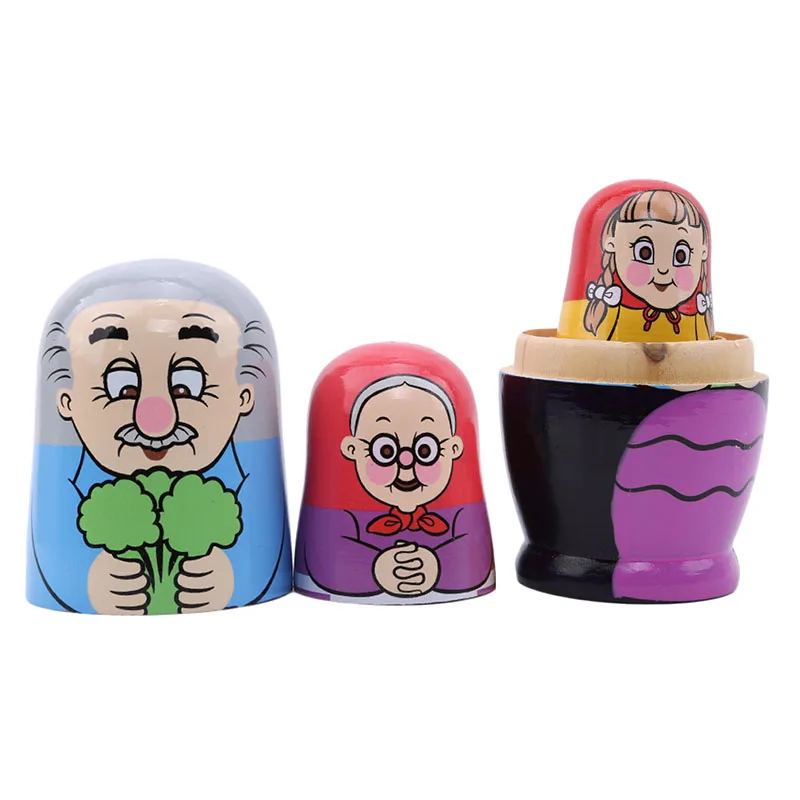 6 Pcs/Set Grandfather Pulling Radish Russian Dolls Hand Painted Home Decor Gifts Baby Toy Nesting Dolls Wooden Matryoshka 
6 Pcs/Set Grandfather Pulling Radish Russian Dolls Hand Painted Home Decor Gifts Baby Toy Nesting Dolls Wooden Matryoshka