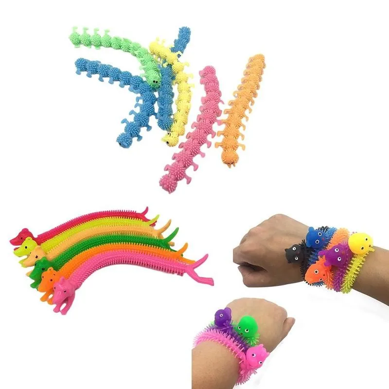 

Elastic Worm Noodle Relieves Stress Toy Caterpillar Stretch String Tpr Rope Anti Stress Fidget Autism Vent Toys Decompression