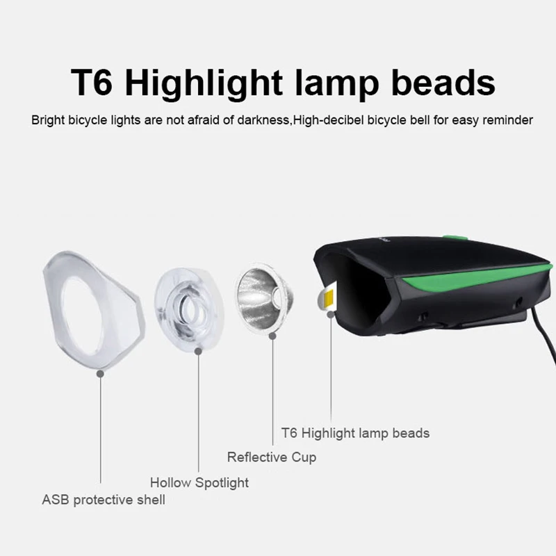 Bicycle Light USB Charging Bike Front Light Flashlight Handlebar Cycling Head Light with Horn Waterproof Cycling Taillight
Bicycle Light USB Charging Bike Front Light Flashlight Handlebar Cycling Head Light with Horn Waterproof Cycling Taillight
