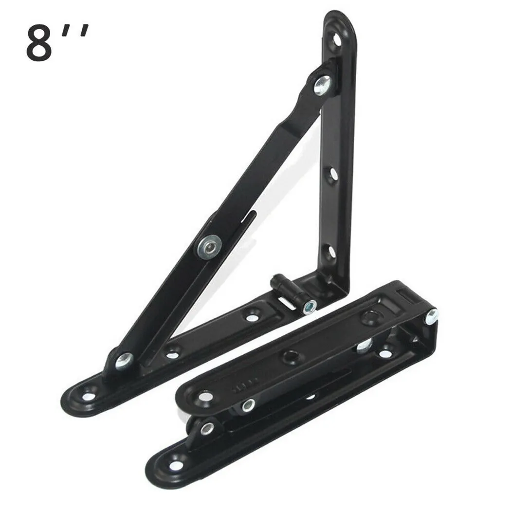 2x 8inch Folding Shelf Brackets Iron Heavy Duty Shelf Bracket Triangle Bench Mounted Table Wall Hinges
2x 8inch Folding Shelf Brackets Iron Heavy Duty Shelf Bracket Triangle Bench Mounted Table Wall Hinges