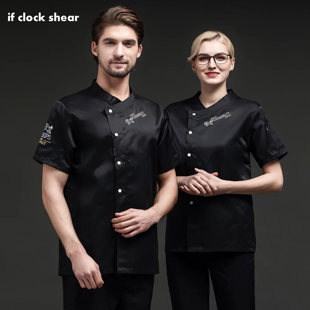 Catering Hotel Food Service Chef Workwear Summer Breathable Kitchen Wholesale 3 Color Autumn Fashion Embroidered Chef Jacket Top
Catering Hotel Food Service Chef Workwear Summer Breathable Kitchen Wholesale 3 Color Autumn Fashion Embroidered Chef Jacket Top