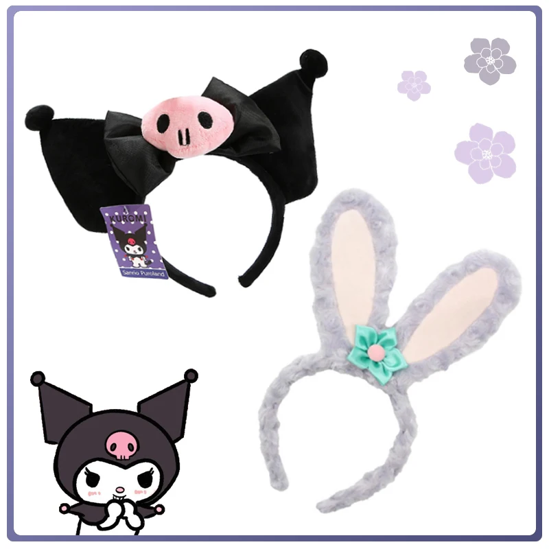 New Japanese cute hair band Kuromi headdress Kawaii wash headband Funny girl holiday essential Rabbit ears furry gift for girls
New Japanese cute hair band Kuromi headdress Kawaii wash headband Funny girl holiday essential Rabbit ears furry gift for girls