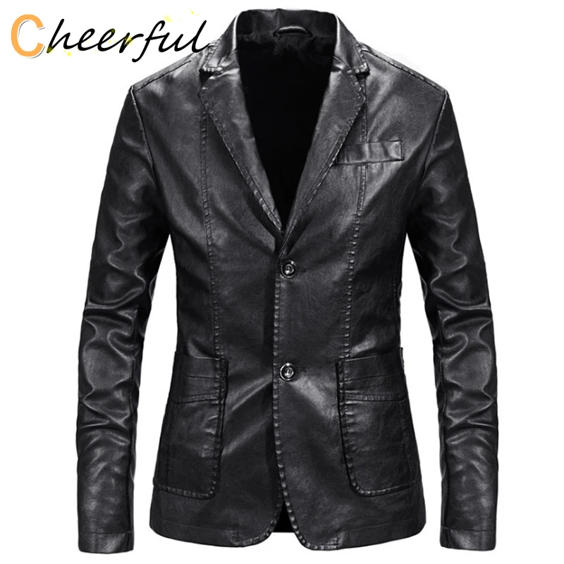 Men Blazer and Jackets Slim Fit Leather Jacket Fashion Black Party/Wedding/Business Blazer Leather Jacket Male Outwear 4XL
Men Blazer and Jackets Slim Fit Leather Jacket Fashion Black Party/Wedding/Business Blazer Leather Jacket Male Outwear 4XL