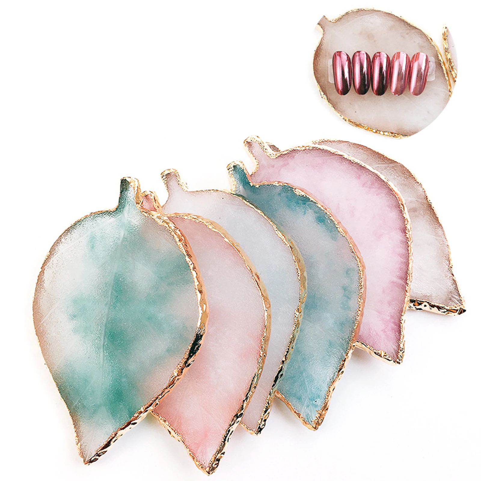 Leaf Shape Nail Art Display Resin Palette Nail Art Polish Drawing Color Tools Cream Foundation Mixing DIY Nail Salon Accessories
Leaf Shape Nail Art Display Resin Palette Nail Art Polish Drawing Color Tools Cream Foundation Mixing DIY Nail Salon Accessories