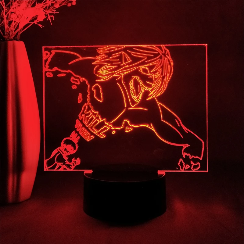 Anime Aanval Op Titan Figuur Nachtlampje Kid Gift Slaapkamer Decor Eren Jager Mikasa Ackerman Levi Manga Beeldje Led 3d
Anime Aanval Op Titan Figuur Nachtlampje Kid Gift Slaapkamer Decor Eren Jager Mikasa Ackerman Levi Manga Beeldje Led 3d