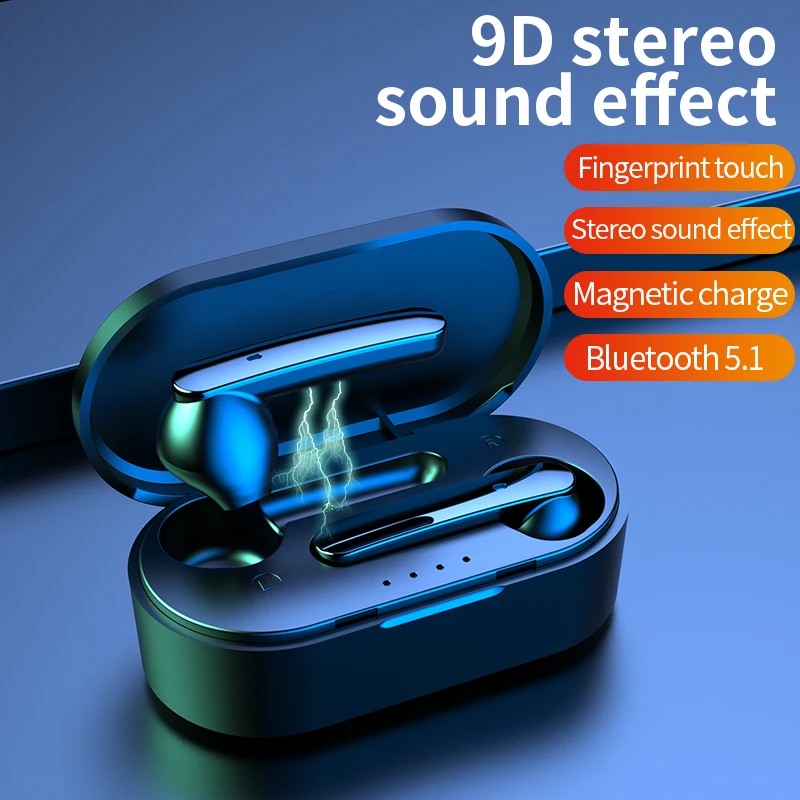 Q9 TWS Wireless Earphones 5.0 Sport Bluetooth Headphone Touch Button IPX5 Waterproof Earplugs with mic Charging Box for Allphone
Q9 TWS Wireless Earphones 5.0 Sport Bluetooth Headphone Touch Button IPX5 Waterproof Earplugs with mic Charging Box for Allphone