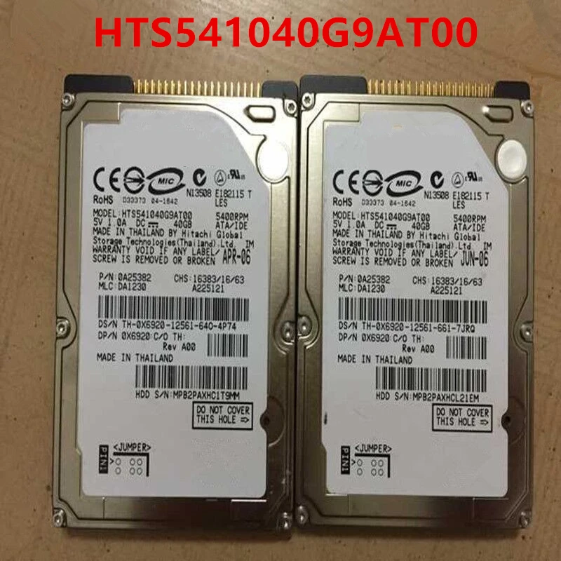 Почти новый оригинальный HDD для Hitachi 40 ГБ 2,5 дюйма IDE 8 Мб 5400 об/мин для внутреннего жесткого диска для ноутбука HDD для HTS541040G9AT00
Почти новый оригинальный HDD для Hitachi 40 ГБ 2,5 дюйма IDE 8 Мб 5400 об/мин для внутреннего жесткого диска для ноутбука HDD для HTS541040G9AT00