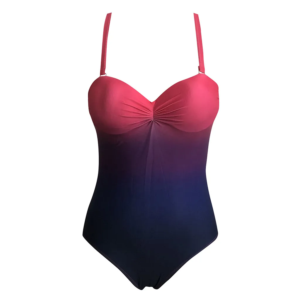 Women Sexy Halter Push Up Bikini Gradient Color One Piece Padded Swimsuit Waist Bathing Suit Swim Lady 2021
Women Sexy Halter Push Up Bikini Gradient Color One Piece Padded Swimsuit Waist Bathing Suit Swim Lady 2021