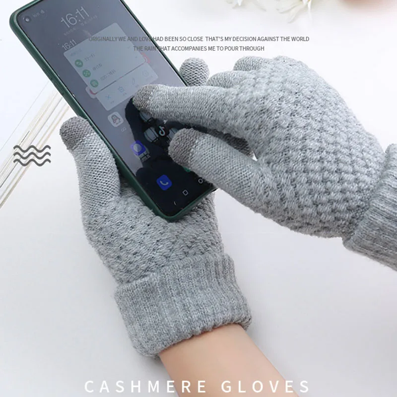 Skiing Gloves Women's Cashmere Knitted Winter Gloves Cashmere Knitted Women Autumn Winter Warm Thick Gloves Touch Screen
Skiing Gloves Women's Cashmere Knitted Winter Gloves Cashmere Knitted Women Autumn Winter Warm Thick Gloves Touch Screen