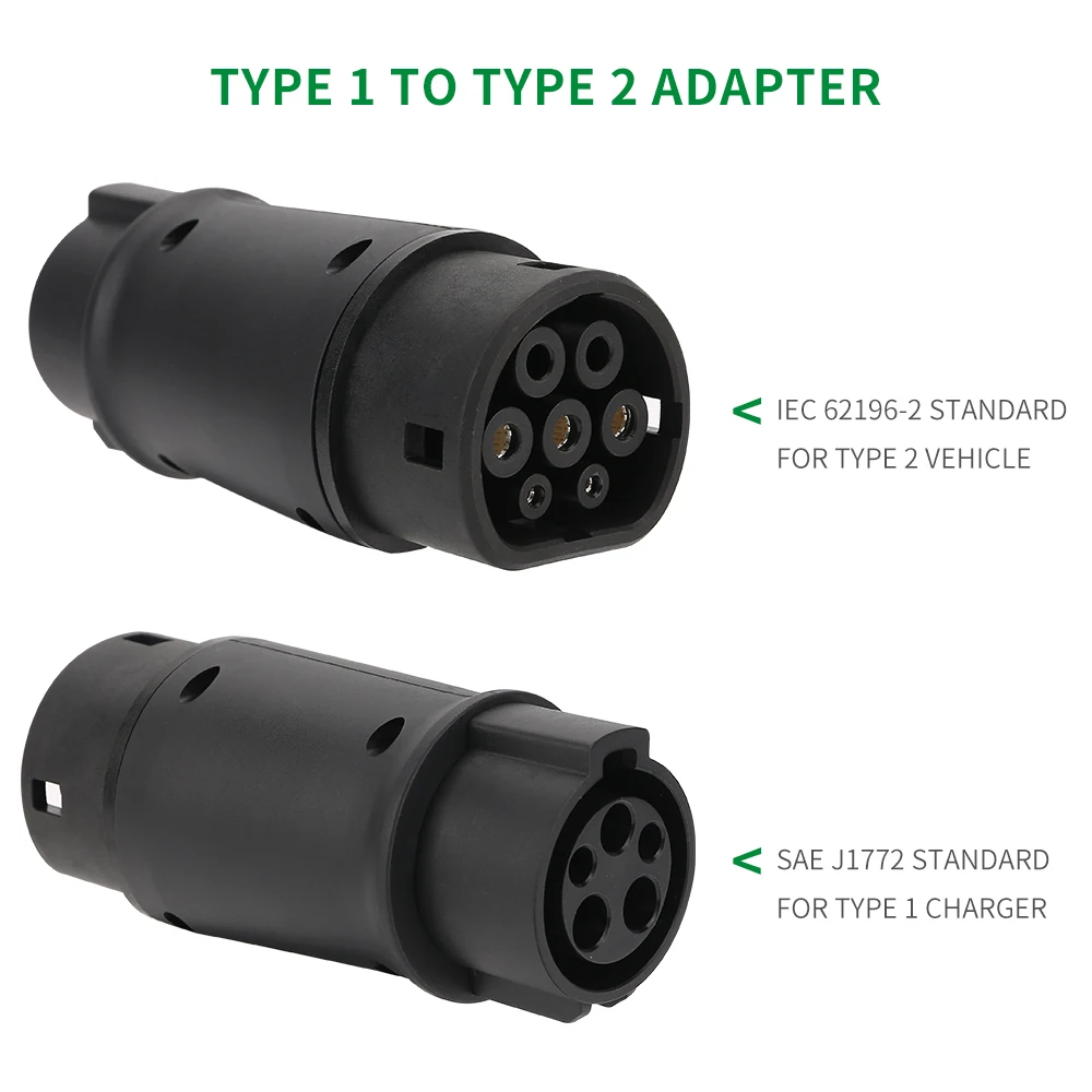 Type 1 to Type2 32A J1772 EV Adaptor Convertor Electric Vehicle Car EV Charger Connector Charging J1772 EV Adapter
Type 1 to Type2 32A J1772 EV Adaptor Convertor Electric Vehicle Car EV Charger Connector Charging J1772 EV Adapter