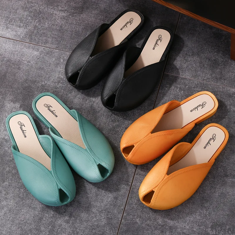 2020 New Korean Fashion Baotou Half Slippers Female Summer Wear Net Red Lazy Shoes Wild Single Shoes Female Drag Sandals
2020 New Korean Fashion Baotou Half Slippers Female Summer Wear Net Red Lazy Shoes Wild Single Shoes Female Drag Sandals