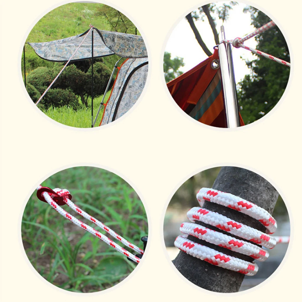 Multifunction Tent Rope Awning Canopy Guy Line Clothesline 6mm 50m 
Multifunction Tent Rope Awning Canopy Guy Line Clothesline 6mm 50m