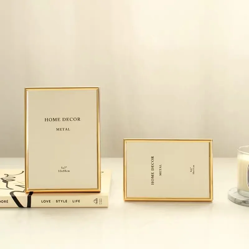 Metal Photo Frame Luxury Nordic Stand Modern Personalized Gift Legant Frame Display Wall Art Cadre Photo Home Decoration DG50XK
Metal Photo Frame Luxury Nordic Stand Modern Personalized Gift Legant Frame Display Wall Art Cadre Photo Home Decoration DG50XK