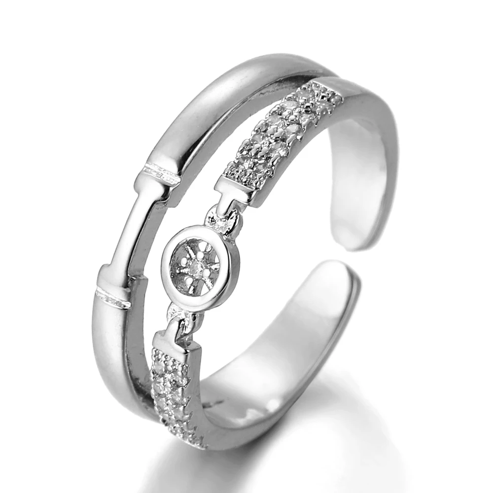 Ladies Ring Silver Plated Wheel Hub Cubic Zirconia Ring for Women Fashion Glamour Banquet Wedding Ring Give Girlfriend Gift
Ladies Ring Silver Plated Wheel Hub Cubic Zirconia Ring for Women Fashion Glamour Banquet Wedding Ring Give Girlfriend Gift