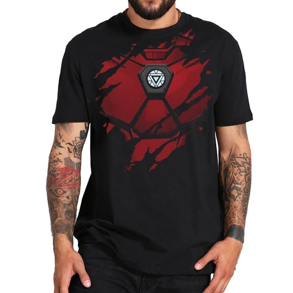Marvel Men's Summer Cotton Print Iron Man Energy Ball Short Sleeve Cool Avengers Movie Casual Harajuku Street Men's Fashion Top
Marvel Men's Summer Cotton Print Iron Man Energy Ball Short Sleeve Cool Avengers Movie Casual Harajuku Street Men's Fashion Top