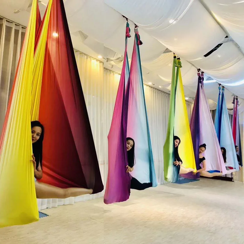 5m Aerial Yoga Hammock Elasticity Swing Multifunction Anti-gravity Training Belts Swing Flying Yoga Bed Exercises Gradient Color
5m Aerial Yoga Hammock Elasticity Swing Multifunction Anti-gravity Training Belts Swing Flying Yoga Bed Exercises Gradient Color