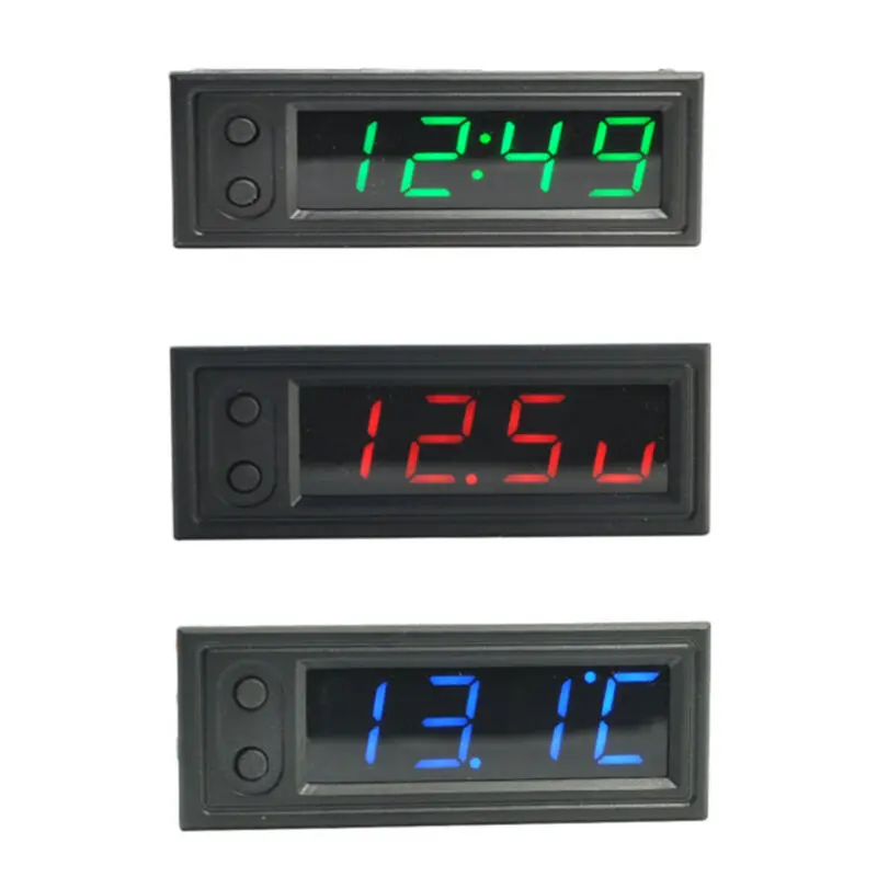 1 pcs 3in1 Car Voltmeter Accessories Vehicle Thermometer Clock LED Digital Display For Car Voltmeter Equippments High Quality
1 pcs 3in1 Car Voltmeter Accessories Vehicle Thermometer Clock LED Digital Display For Car Voltmeter Equippments High Quality