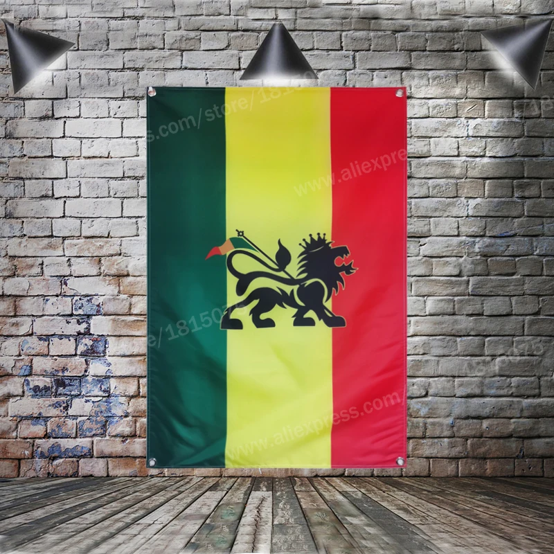 Reggae Rasta Lion Flag Banner Music Rock Polyester 3*5FT 144* 96CM Hang On The Wall 4 Grommets Custom Flag Indoor Jamaica 
Reggae Rasta Lion Flag Banner Music Rock Polyester 3*5FT 144* 96CM Hang On The Wall 4 Grommets Custom Flag Indoor Jamaica