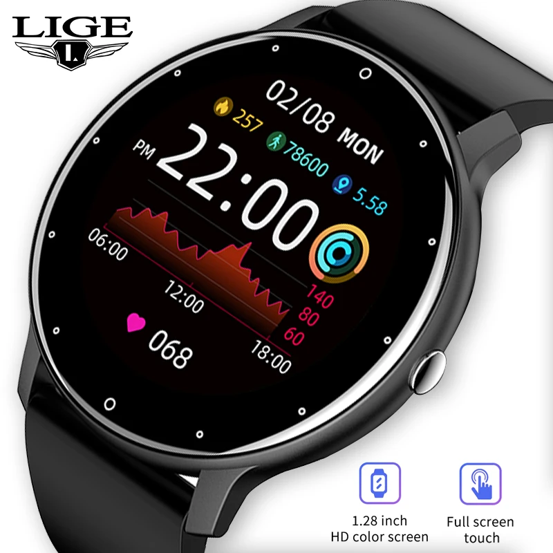 LIGE 2022 Smart Watch Men Women Smartwatch Real-time Weather Forecast Heart Rate Monitor Fitness Tracker Pedometer Sports Watch
LIGE 2022 Smart Watch Men Women Smartwatch Real-time Weather Forecast Heart Rate Monitor Fitness Tracker Pedometer Sports Watch
