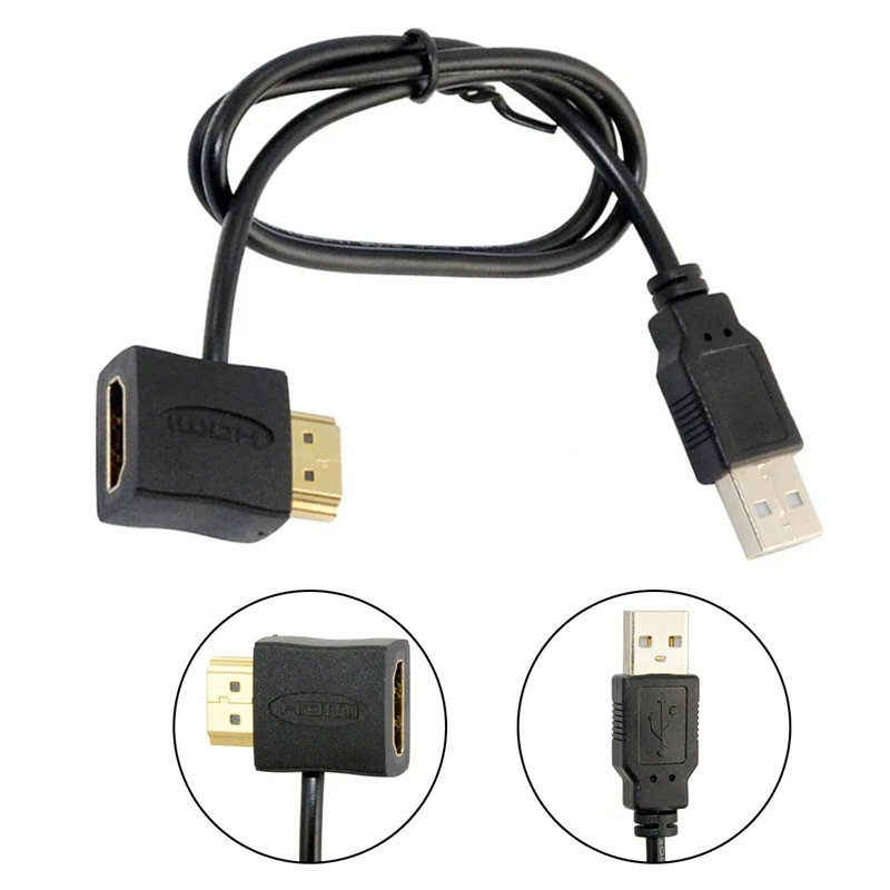 Компьютерный кабель 1080P USB 2 0 HDMI адаптер Папа-мама удлинитель питания