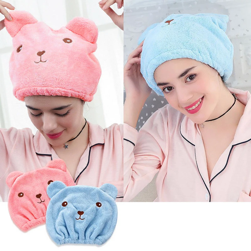 Cartoon Dry Hair Hat Quick-Drying Headscarf Soft Skin-Friendly Quick Dry Super Water Absorption Hair Towels Absorbent Shower Cap
Cartoon Dry Hair Hat Quick-Drying Headscarf Soft Skin-Friendly Quick Dry Super Water Absorption Hair Towels Absorbent Shower Cap