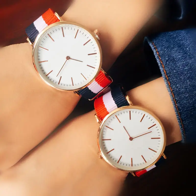 Luxury Fashion Casual Nylon Canvas Strap Ladies Men Couple Quartz Watch Female Clock Relojes Mujer Montre Femmel
Luxury Fashion Casual Nylon Canvas Strap Ladies Men Couple Quartz Watch Female Clock Relojes Mujer Montre Femmel