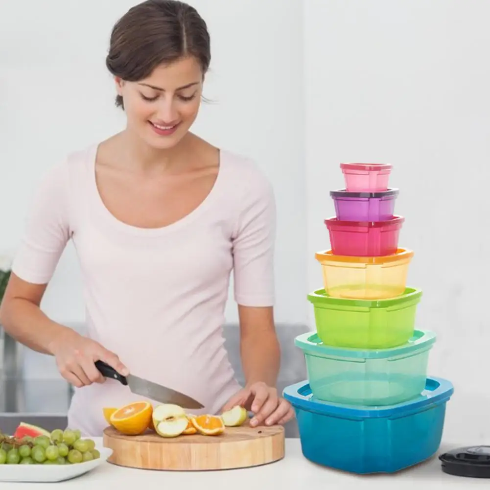 Набор контейнеров для хранения свежести, многофункциональный герметичный контейнер для хранения радуги
Набор контейнеров для хранения свежести, многофункциональный герметичный контейнер для хранения радуги