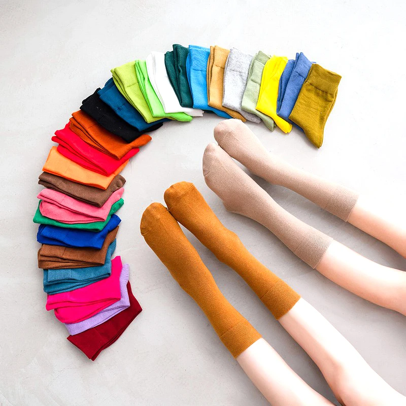 New Colorful Harajuku Retro Women Socks Soft Cotton Solid Pure Cute Fashion Socks Purple Pink White Black Skateboard Cool Socks
New Colorful Harajuku Retro Women Socks Soft Cotton Solid Pure Cute Fashion Socks Purple Pink White Black Skateboard Cool Socks