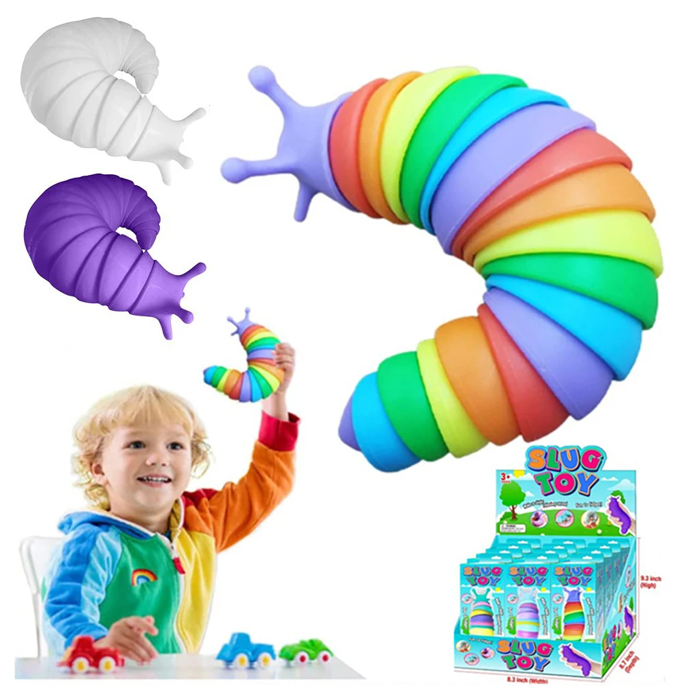 Fidget Slug 3D Printed Articulated Sticky Stretch Slug Fidget Toy Flexible Cool Stuff Anti Stress Decompression Toy for Children
Fidget Slug 3D Printed Articulated Sticky Stretch Slug Fidget Toy Flexible Cool Stuff Anti Stress Decompression Toy for Children