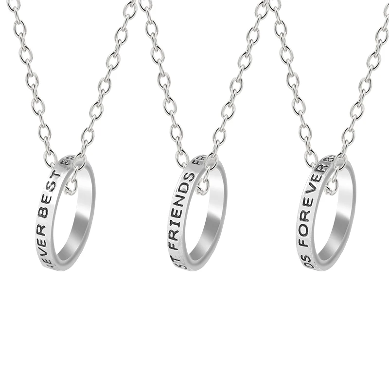 2 or 3 Best Friends Necklace Personality Student Girlfriends Friendship Black Letter Pendant Ladies Birthday Gift Daily Jewelry 
2 or 3 Best Friends Necklace Personality Student Girlfriends Friendship Black Letter Pendant Ladies Birthday Gift Daily Jewelry