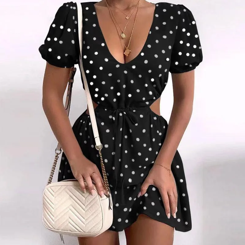 Elegant 2021 Summer New Printed Chiffon V-Neck Trumpet Sleeve Dress S-3XL plus size dresses
Elegant 2021 Summer New Printed Chiffon V-Neck Trumpet Sleeve Dress S-3XL plus size dresses