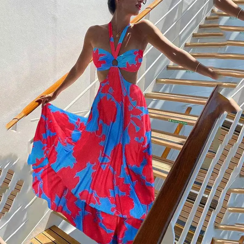 2020 summer new suspender two color bohemian dress print sexy flower V-neck sleeveless dress
2020 summer new suspender two color bohemian dress print sexy flower V-neck sleeveless dress