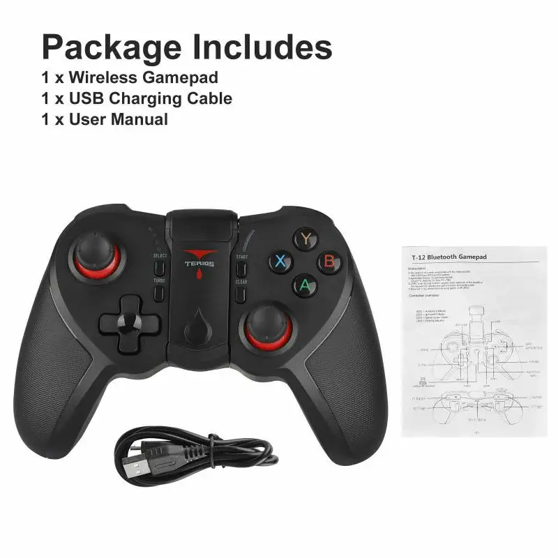 Wireless Gamepad Joystick Game Controller Bluetooth-compatible 4.0 Joystick For Android IOS Phone Tablet TV Box Holder Console
Wireless Gamepad Joystick Game Controller Bluetooth-compatible 4.0 Joystick For Android IOS Phone Tablet TV Box Holder Console