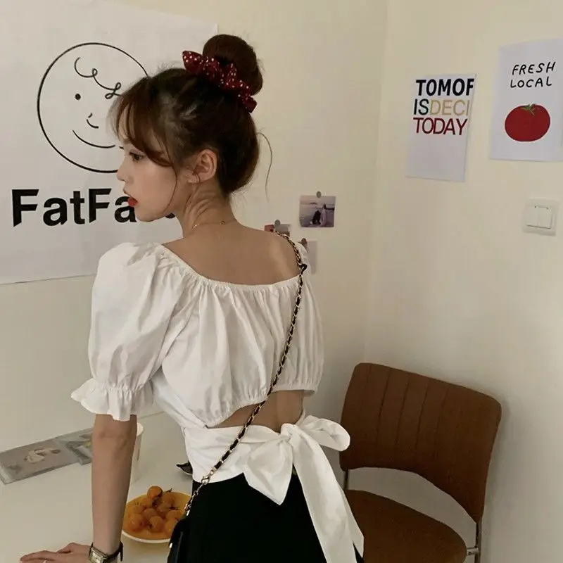 Shirts Women Designer Bow Ins Solid Summer All-match Shirt Womens Lacing Ins Fashion Personalized Chic Streetwear Clothing Daily
Shirts Women Designer Bow Ins Solid Summer All-match Shirt Womens Lacing Ins Fashion Personalized Chic Streetwear Clothing Daily