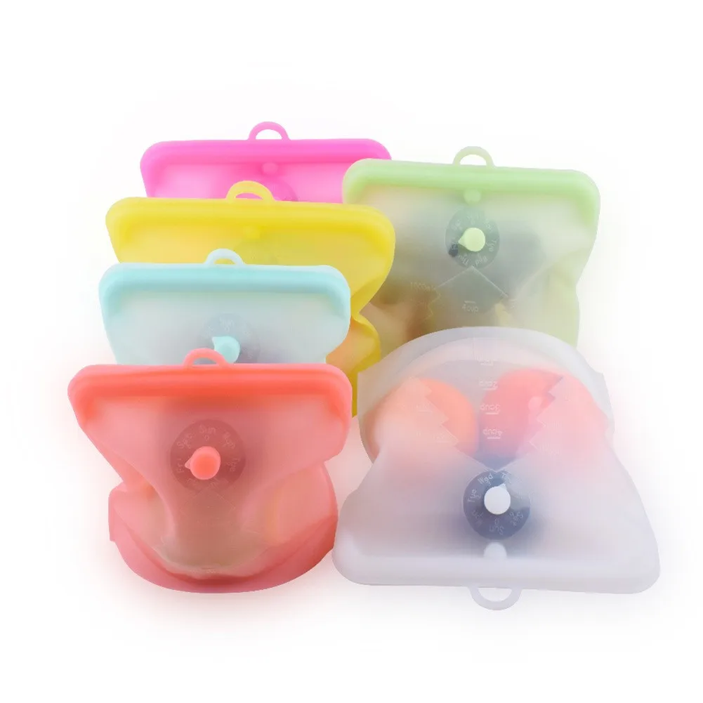 1 Piece Per Pack 500/100/1500ml Reusable Fresh-Keeping Pack Food Storage Bags Food Grade Silicone Freezer Bags For Refrigerators
1 Piece Per Pack 500/100/1500ml Reusable Fresh-Keeping Pack Food Storage Bags Food Grade Silicone Freezer Bags For Refrigerators