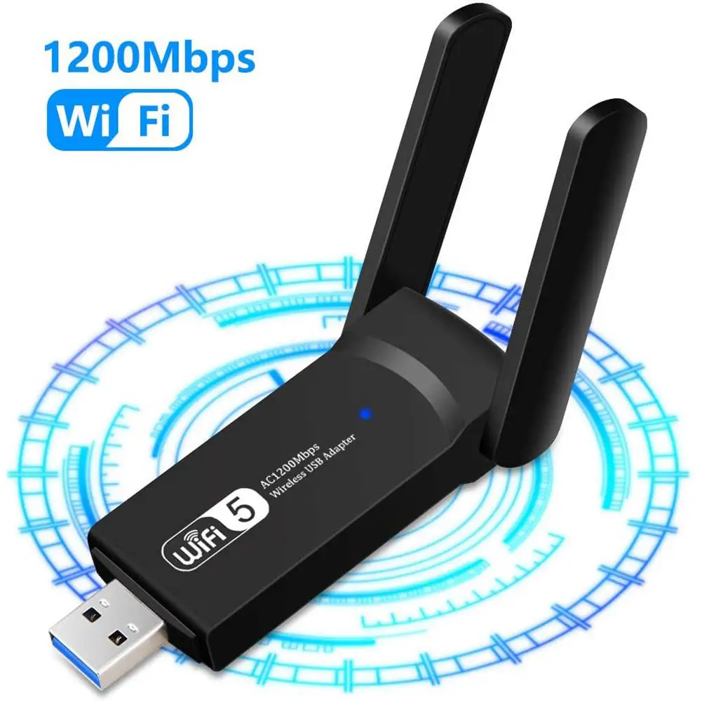 USB Wifi Adapter 1200mbps Dual Band USB 3.0 Wifi Dongle 3dbi High Gain Antenna for PC Wireless
USB Wifi Adapter 1200mbps Dual Band USB 3.0 Wifi Dongle 3dbi High Gain Antenna for PC Wireless