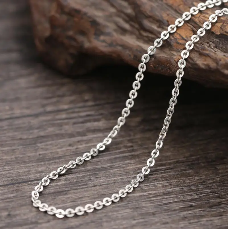 Pure Silver 2.5mm Thick Cross Link Chain Necklace Women Girl S925 Sterling Silver Round Wafer Cross Necklace Jewelry Accessory
Pure Silver 2.5mm Thick Cross Link Chain Necklace Women Girl S925 Sterling Silver Round Wafer Cross Necklace Jewelry Accessory