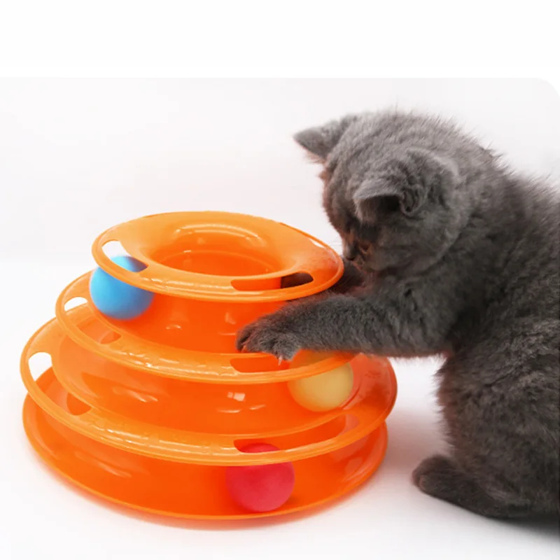 Cat Toy Three Levels Turnable Track Tower Balls Amusement Plate Sleek Shape Durable Detachable Toys For Cat Pet Supplies
Cat Toy Three Levels Turnable Track Tower Balls Amusement Plate Sleek Shape Durable Detachable Toys For Cat Pet Supplies