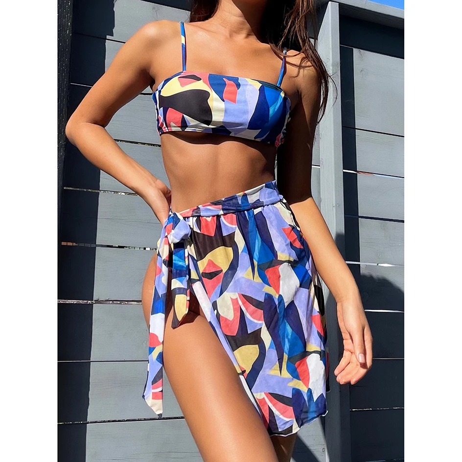 3 Piece Set Bikini 2021 Women Swimsuit Cover Up Female Swimwear Bikinis Set Summer Beach Swimming for Bathing Suit Women's Dress
3 Piece Set Bikini 2021 Women Swimsuit Cover Up Female Swimwear Bikinis Set Summer Beach Swimming for Bathing Suit Women's Dress