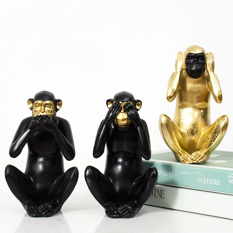 European Simulation Animal Resin Monkey Ornaments Home Livingroom Table Figurines Crafts Office TV Cabinet Sculpture Decoration
European Simulation Animal Resin Monkey Ornaments Home Livingroom Table Figurines Crafts Office TV Cabinet Sculpture Decoration
