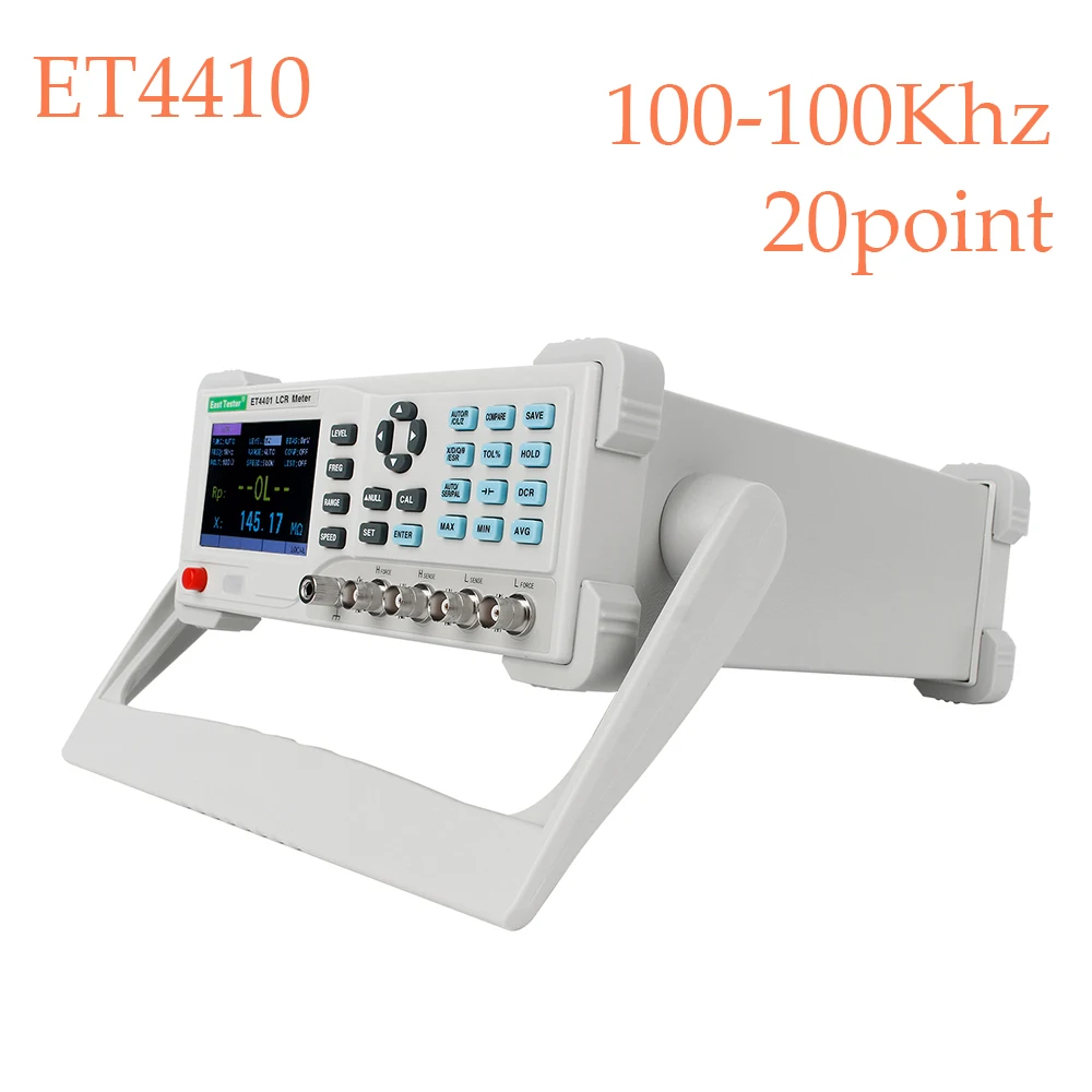 ET4410 LCR Настольный цифровой мост L CR тестер LCR измеритель емкости сопротивления импеданса индуктивности
ET4410 LCR Настольный цифровой мост L CR тестер LCR измеритель емкости сопротивления импеданса индуктивности