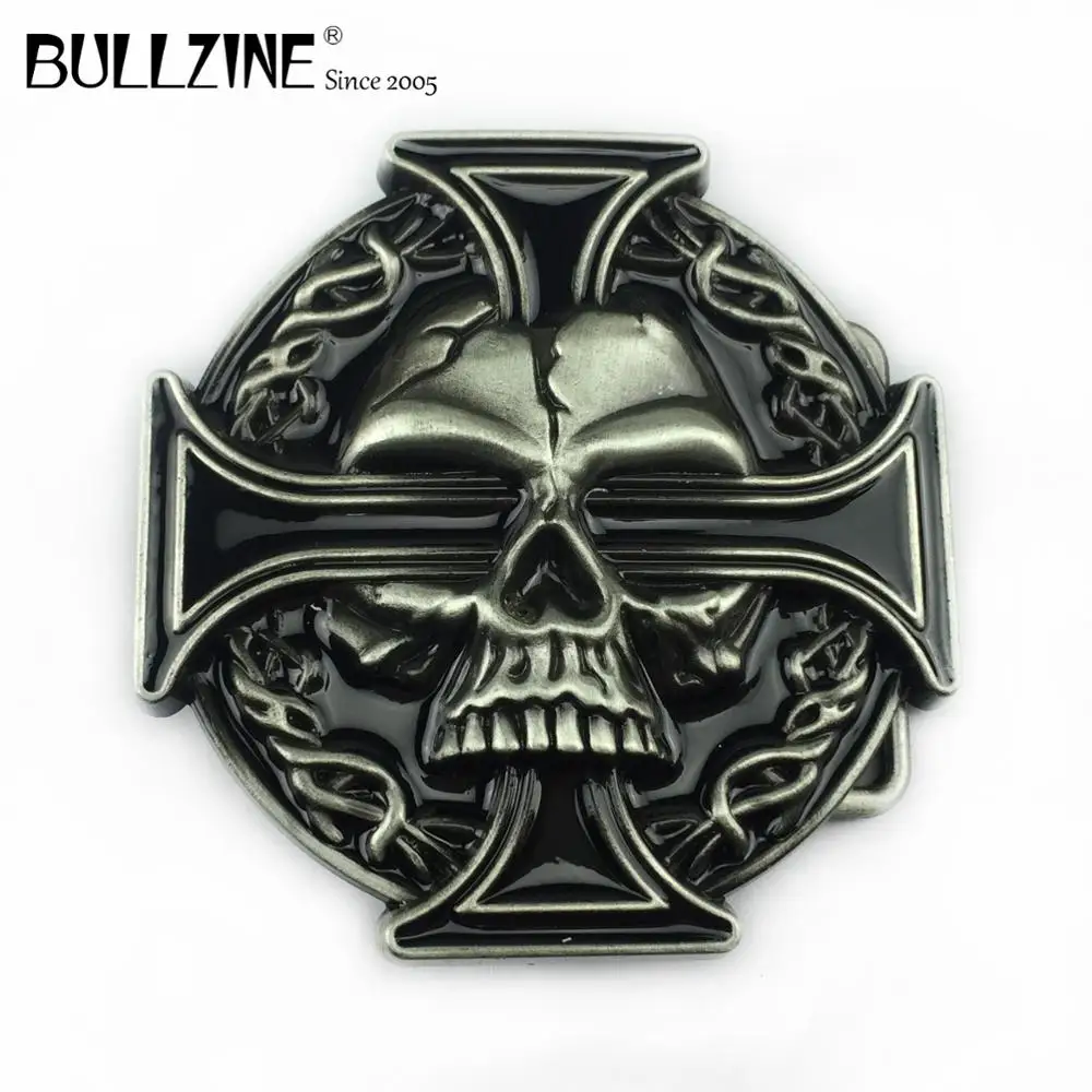 Bullzine Оптовая Продажа цинковый сплав Ретро черный эмалированный женские